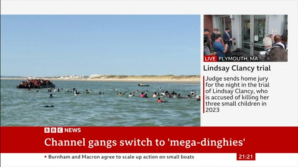 Still from BBC News at 21:00