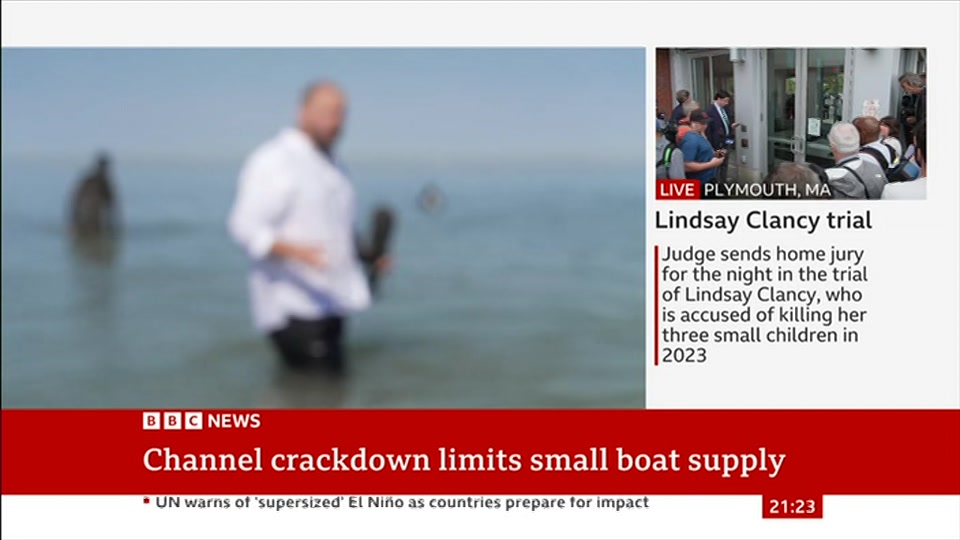 Still from BBC News at 23:30