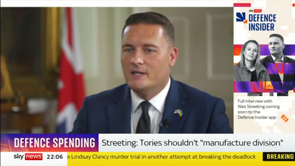 Still from Sky News at 6:30