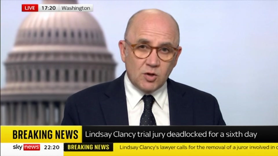 Still from Sky News at 20:30