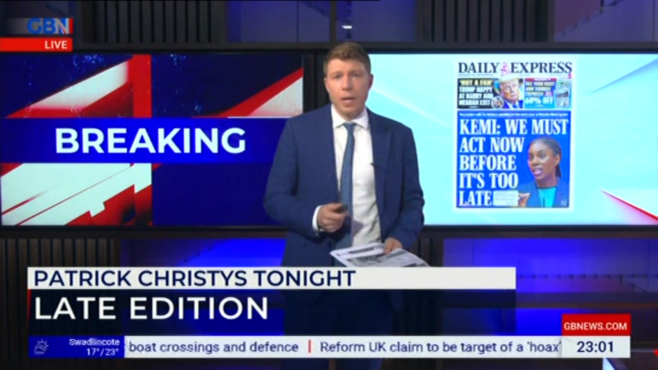 Still from GB News at 1:30