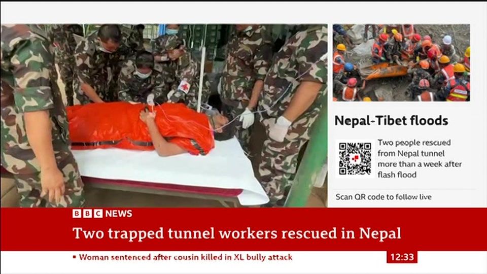 Still from BBC News at 3:00