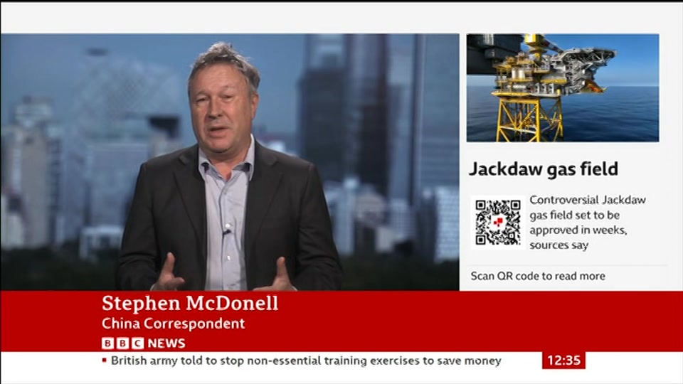 Still from BBC News at 5:00