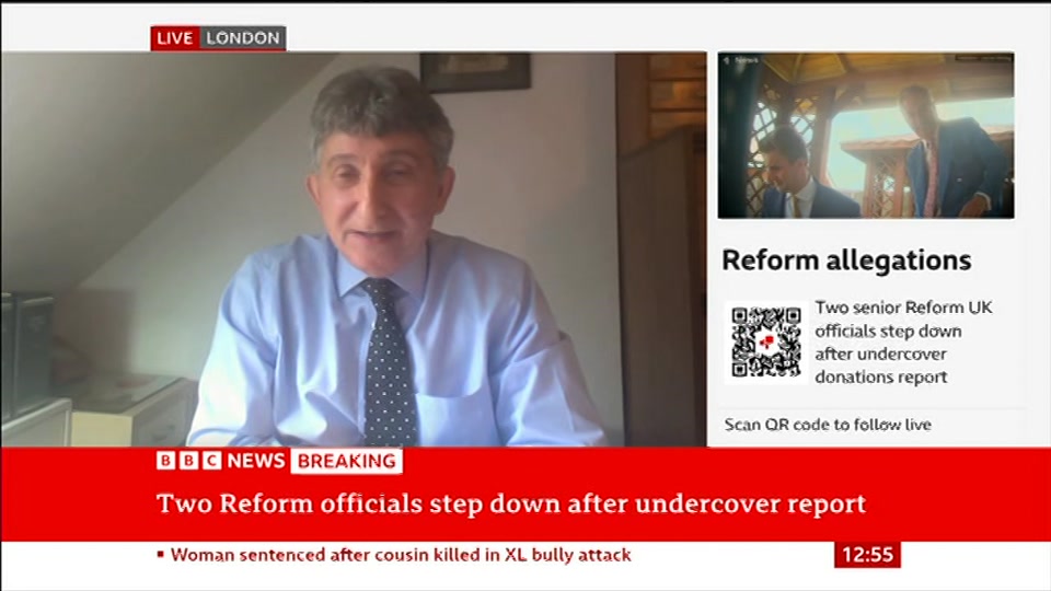 Broadcast still at 25m 30s. BBC News, BBC News Now, 4 September 2026.
