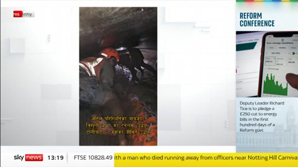 Still from Sky News at 19:00