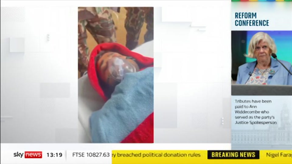 Still from Sky News at 19:30