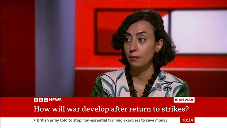 Broadcast still at 4m 30s. BBC News, The World Today with Maryam..., 4 September 2026.