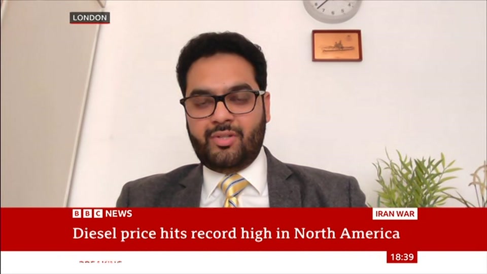 Still from BBC News at 9:00