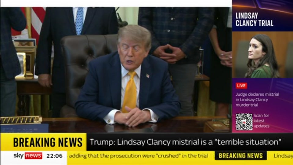 Still from Sky News at 6:30