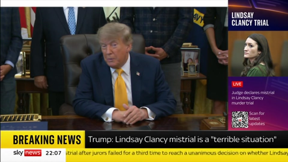 Still from Sky News at 7:00