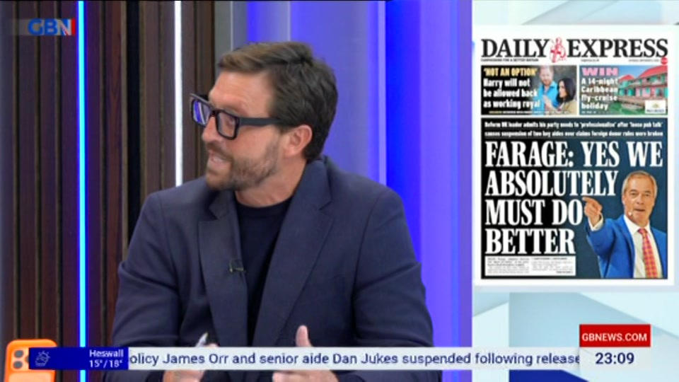 Still from GB News at 9:30