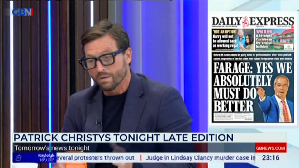 Still from GB News at 16:00
