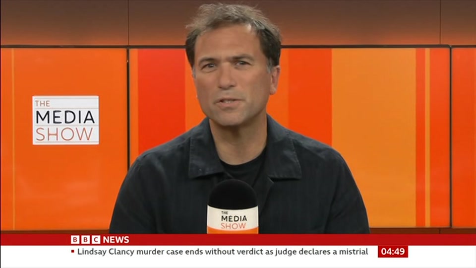 Still from BBC News at 19:30