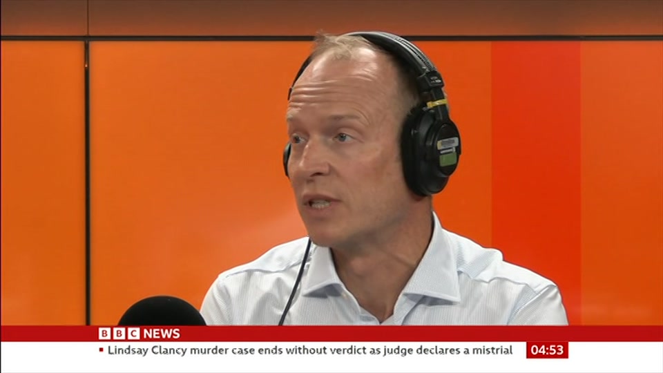 Broadcast still at 23m. BBC News, The Media Show, 5 September 2026.