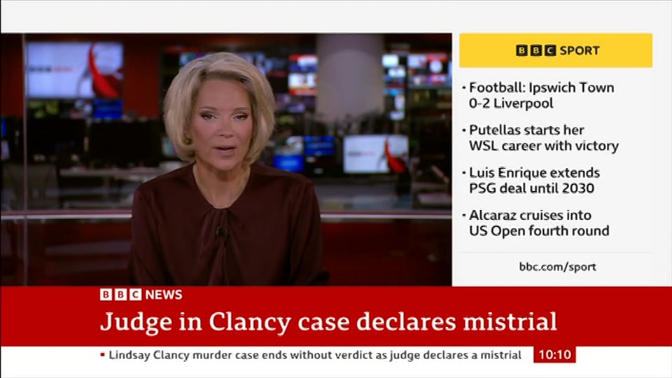 Still from BBC News at 10:00