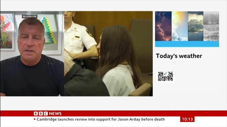 Broadcast still at 13m 30s. BBC News, 5 September 2026.