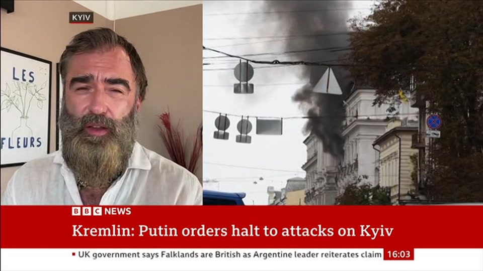 Broadcast still at 3m 30s. BBC News, 5 September 2026.