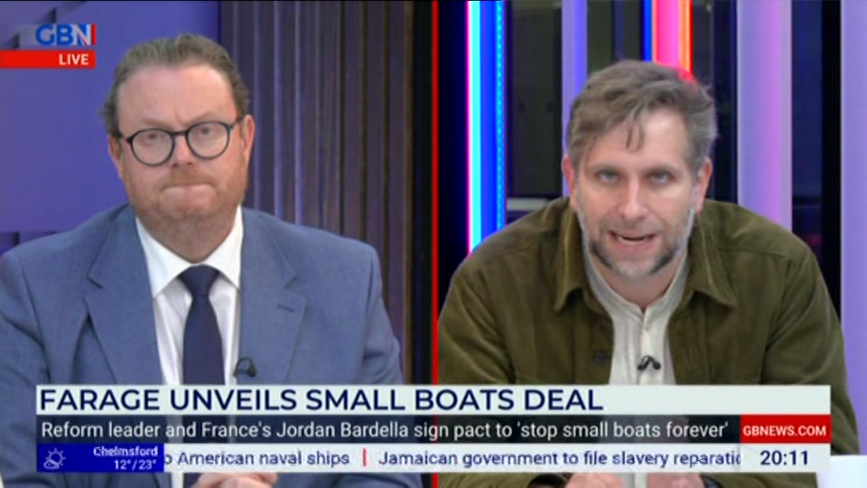 Still from GB News at 11:30