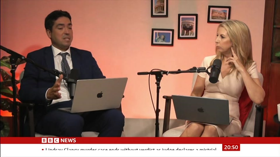 Broadcast still at 20m. BBC News, Newscast, 5 September 2026.