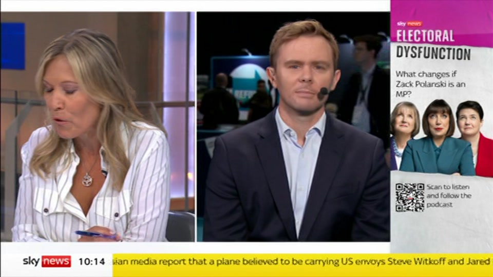 Still from Sky News at 14:00
