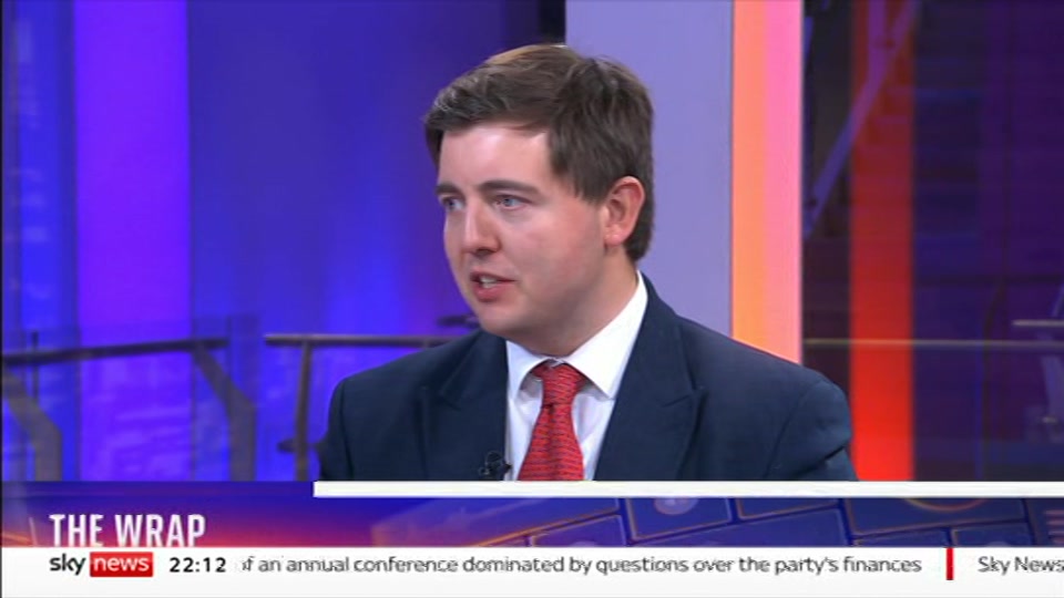 Broadcast still at 12m 30s. Sky News, The Wrap With Gillian Joseph, 5 September 2026.