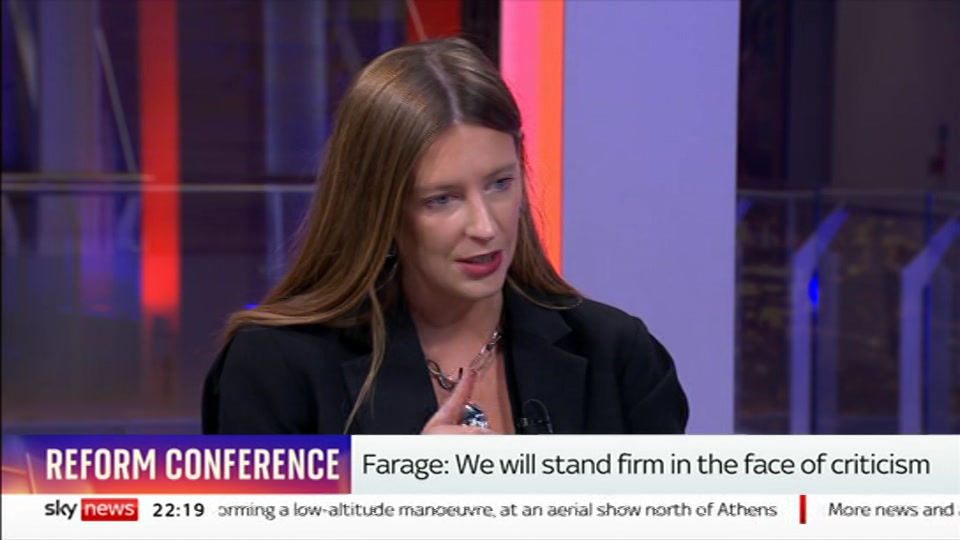 Still from Sky News at 19:30