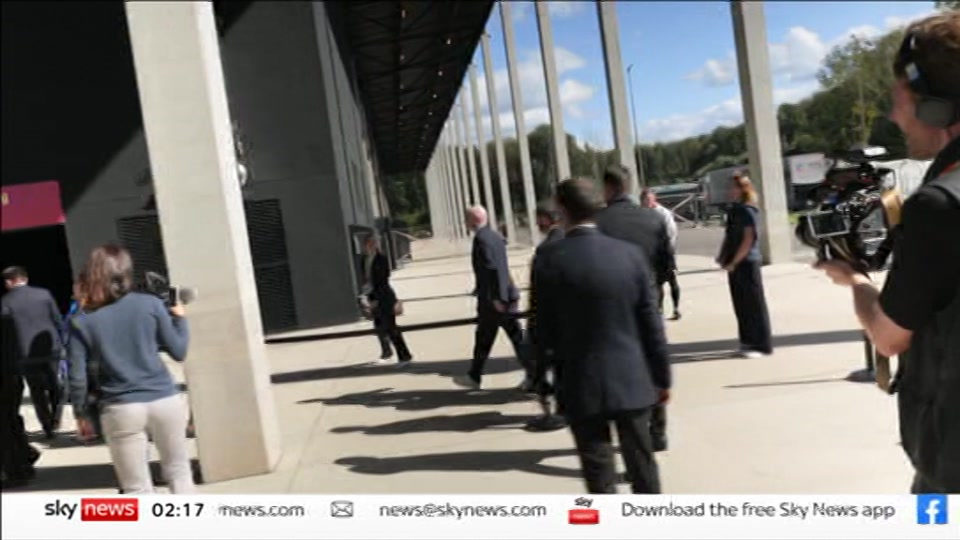 Broadcast still at 17m. Sky News, 6 September 2026.