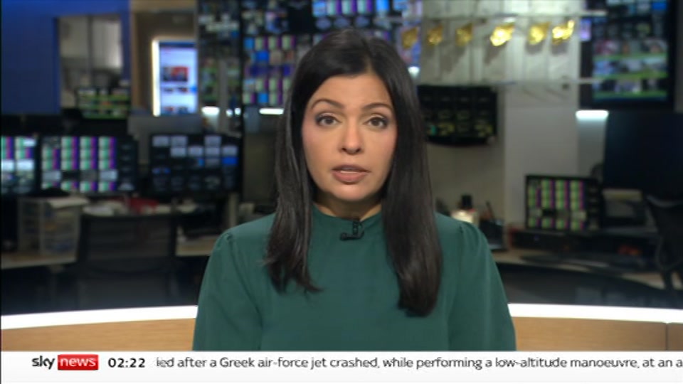 Still from Sky News at 22:00