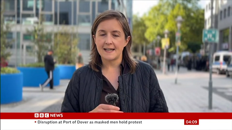 Still from BBC News at 9:00