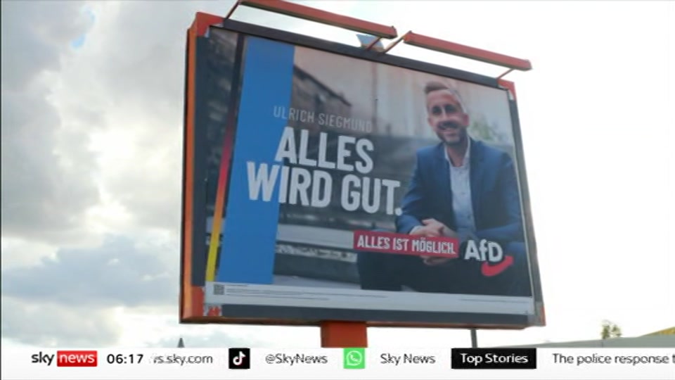 Still from Sky News at 17:00