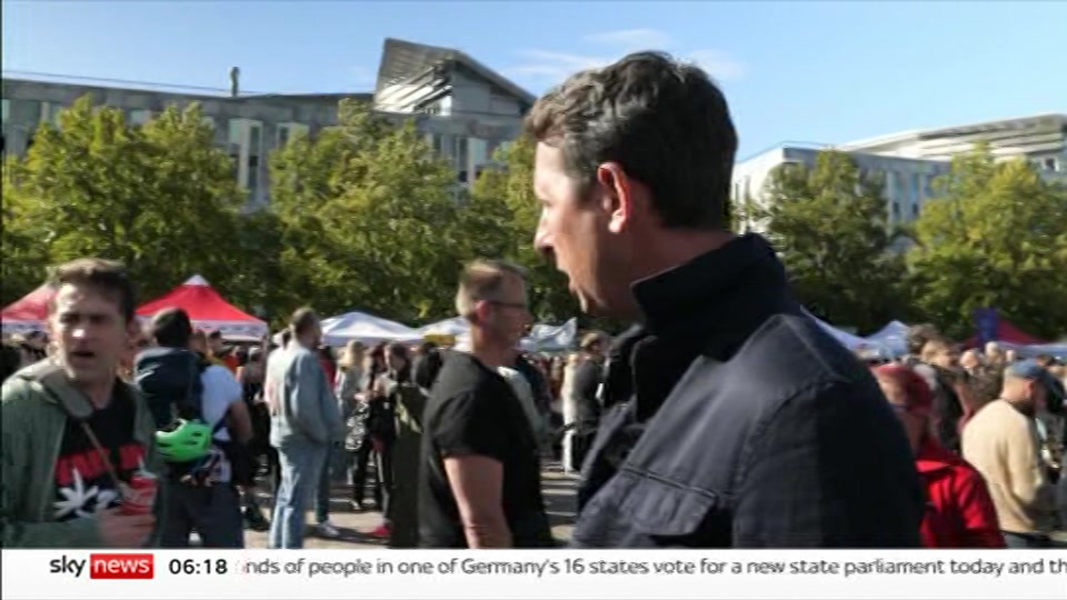 Broadcast still at 18m. Sky News, Mornings with Jones and Melbourne, 6 September 2026.