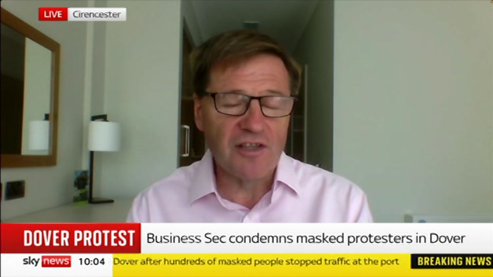 Broadcast still at 4m 30s. Sky News, Sky News Today With Matt Barbet, 6 September 2026.