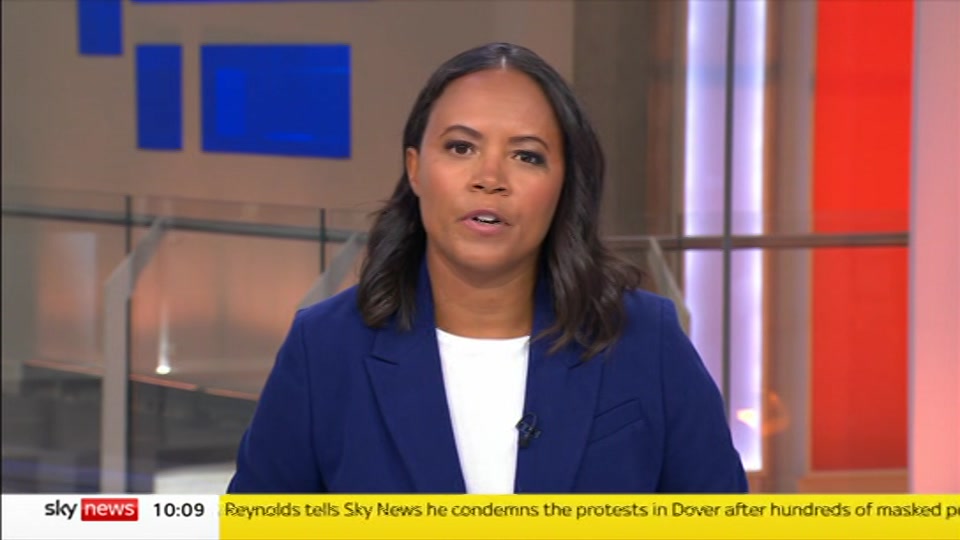 Still from Sky News at 9:00