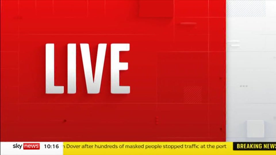 Broadcast still at 16m. Sky News, Sky News Today With Matt Barbet, 6 September 2026.