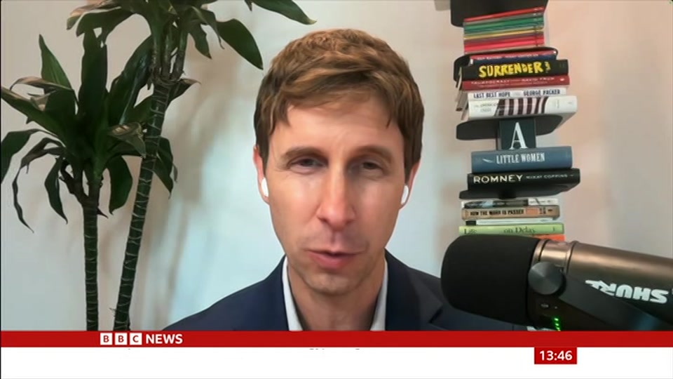Broadcast still at 16m 30s. BBC News, The Media Show, 6 September 2026.