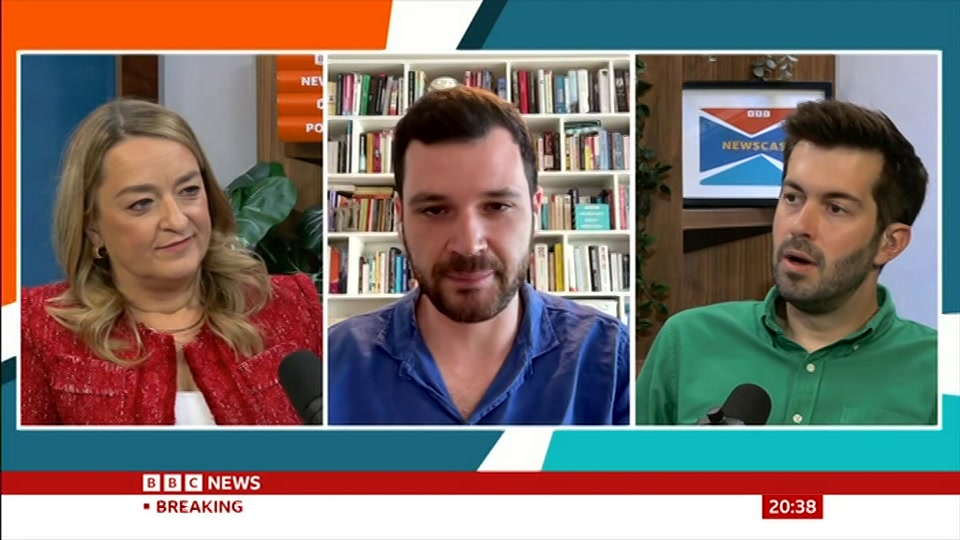 Still from BBC News at 8:30