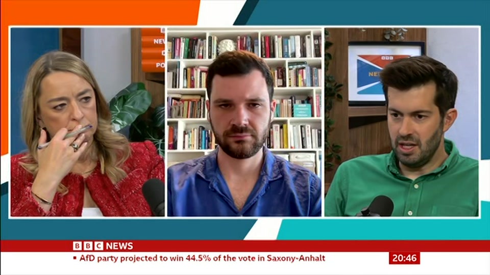 Still from BBC News at 16:00