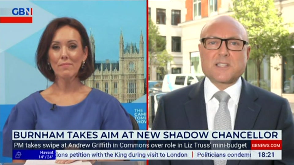 Still from GB News at 21:00