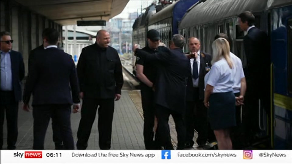 Still from Sky News at 11:00