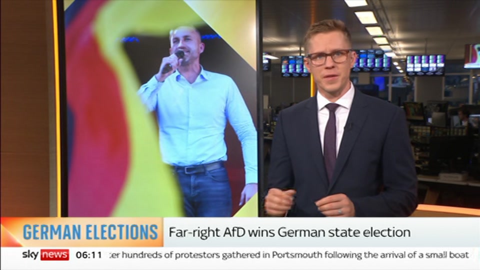 Still from Sky News at 11:30