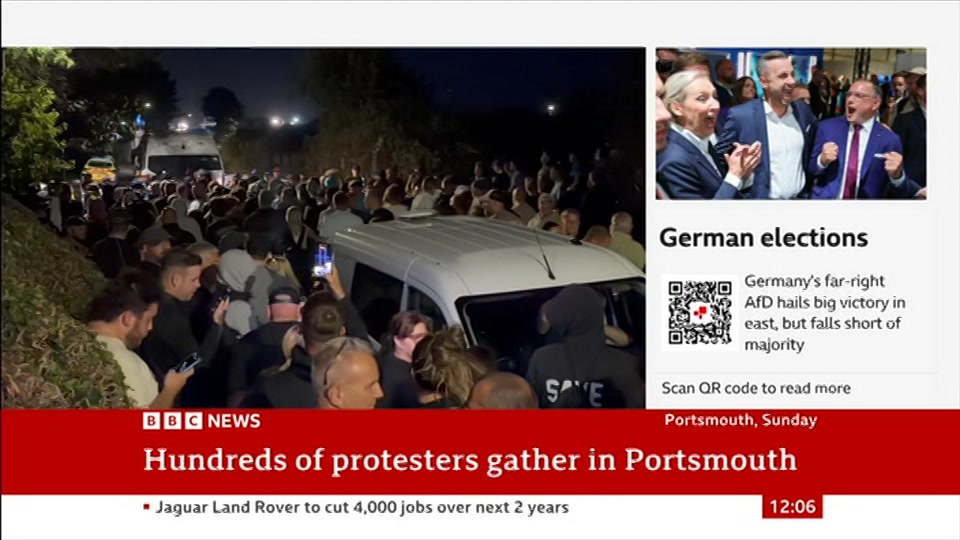 Still from BBC News at 6:00
