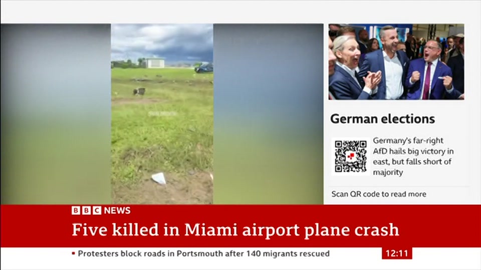 Broadcast still at 11m 30s. BBC News, BBC News Now, 7 September 2026.