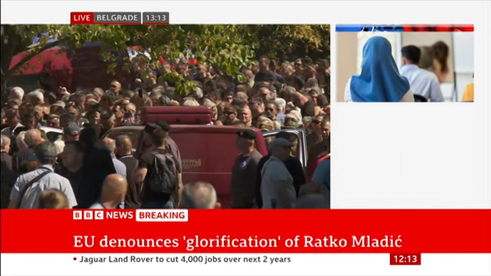 Still from BBC News at 13:00