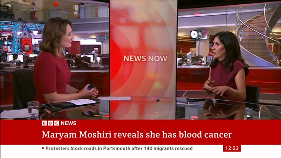 Broadcast still at 22m. BBC News, BBC News Now, 7 September 2026.