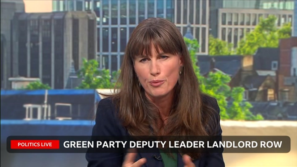 Broadcast still at 32m. BBC Two, Politics Live, 7 September 2026.