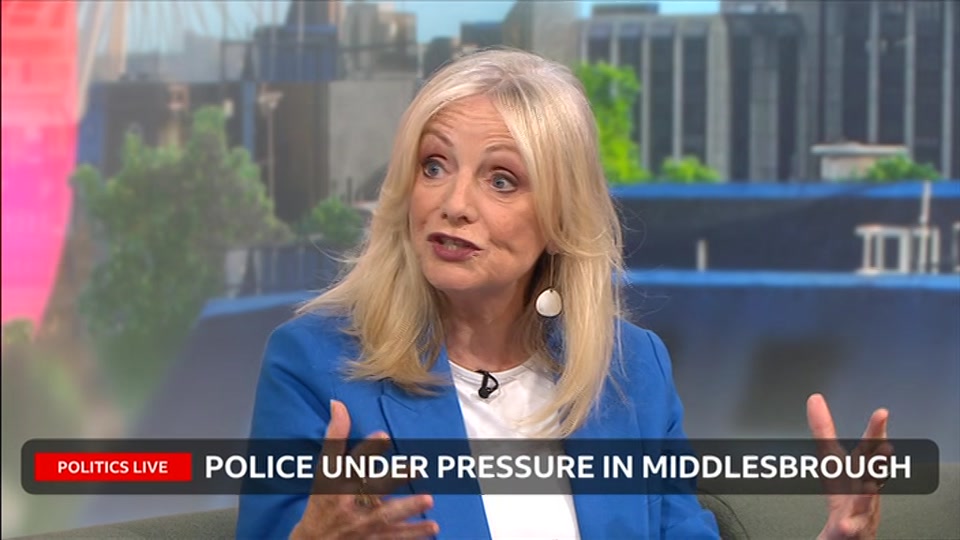 Broadcast still at 39m. BBC Two, Politics Live, 7 September 2026.