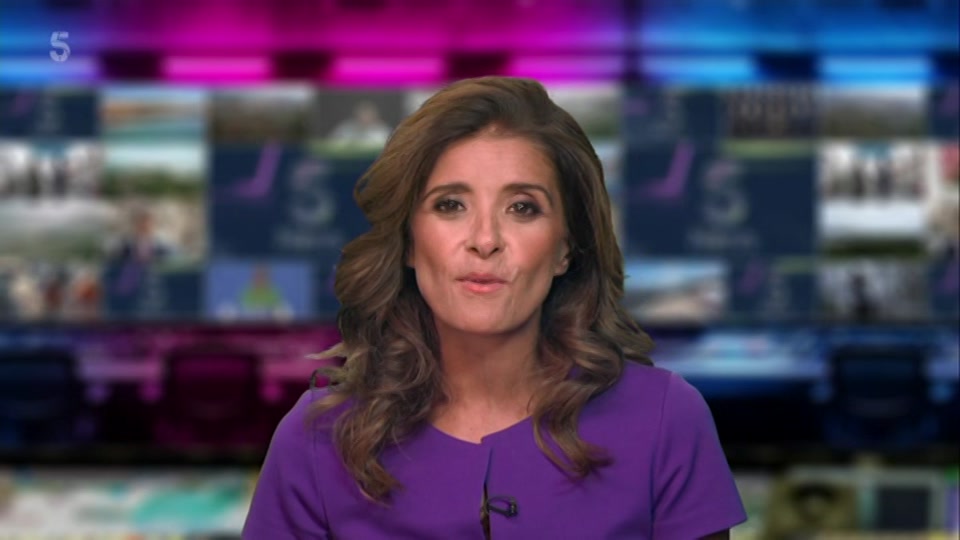 Broadcast still at 1m. Channel 5, 5 News at Lunchtime, 7 September 2026.