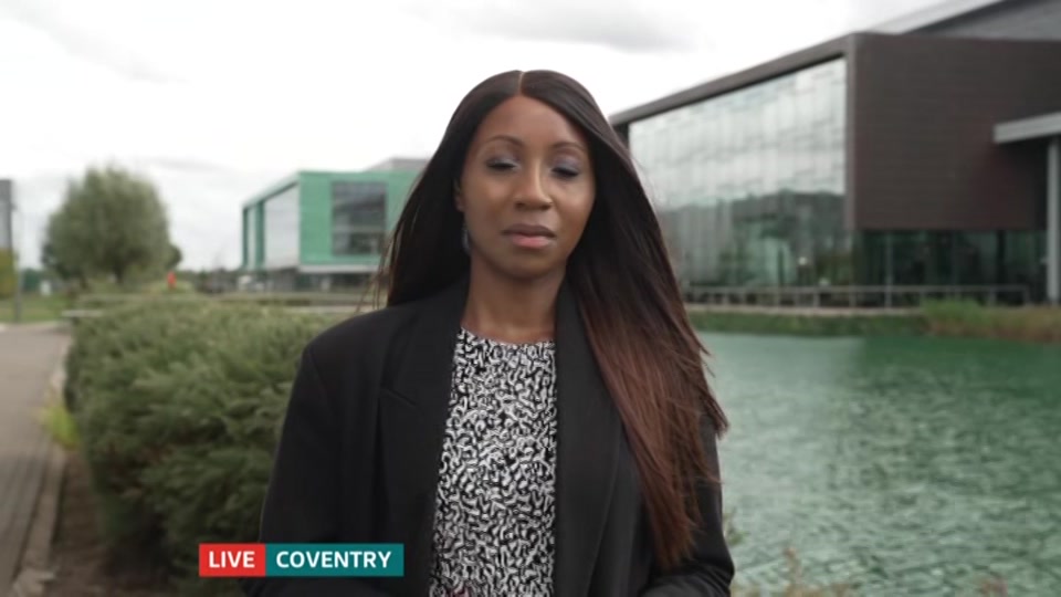 Broadcast still at 8m 30s. ITV, ITV Lunchtime News, 7 September 2026.