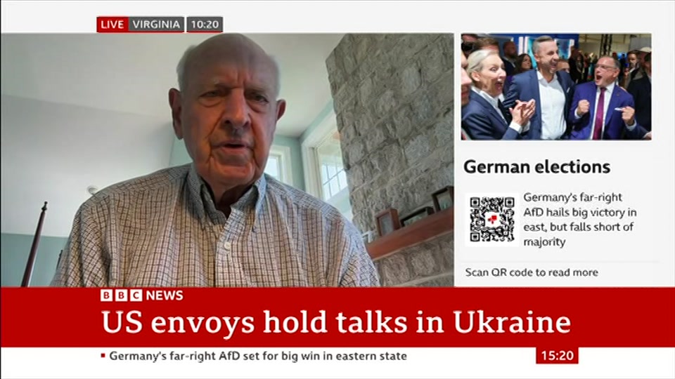 Broadcast still at 20m 30s. BBC News, Verified Live, 7 September 2026.