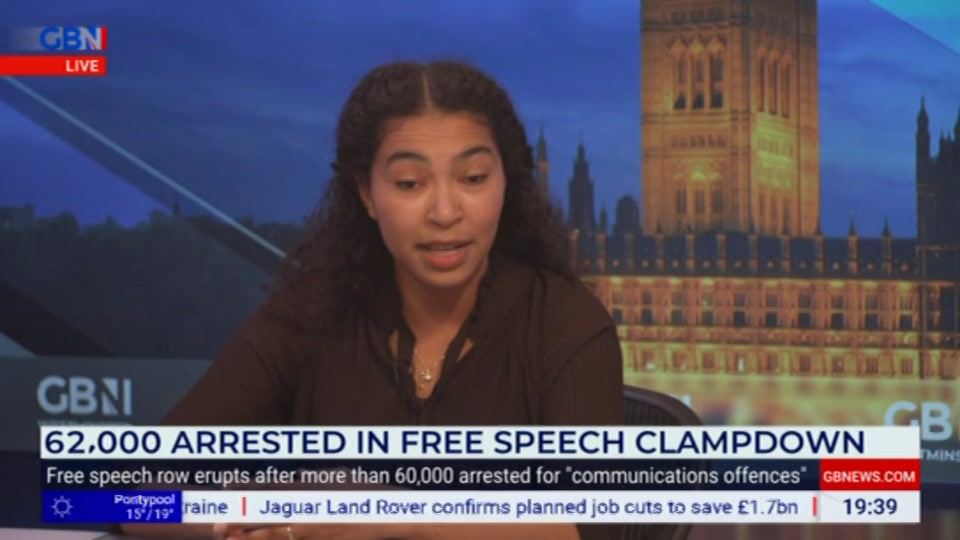 Broadcast still at 39m. GB News, New: GBN Tonight, 7 September 2026.